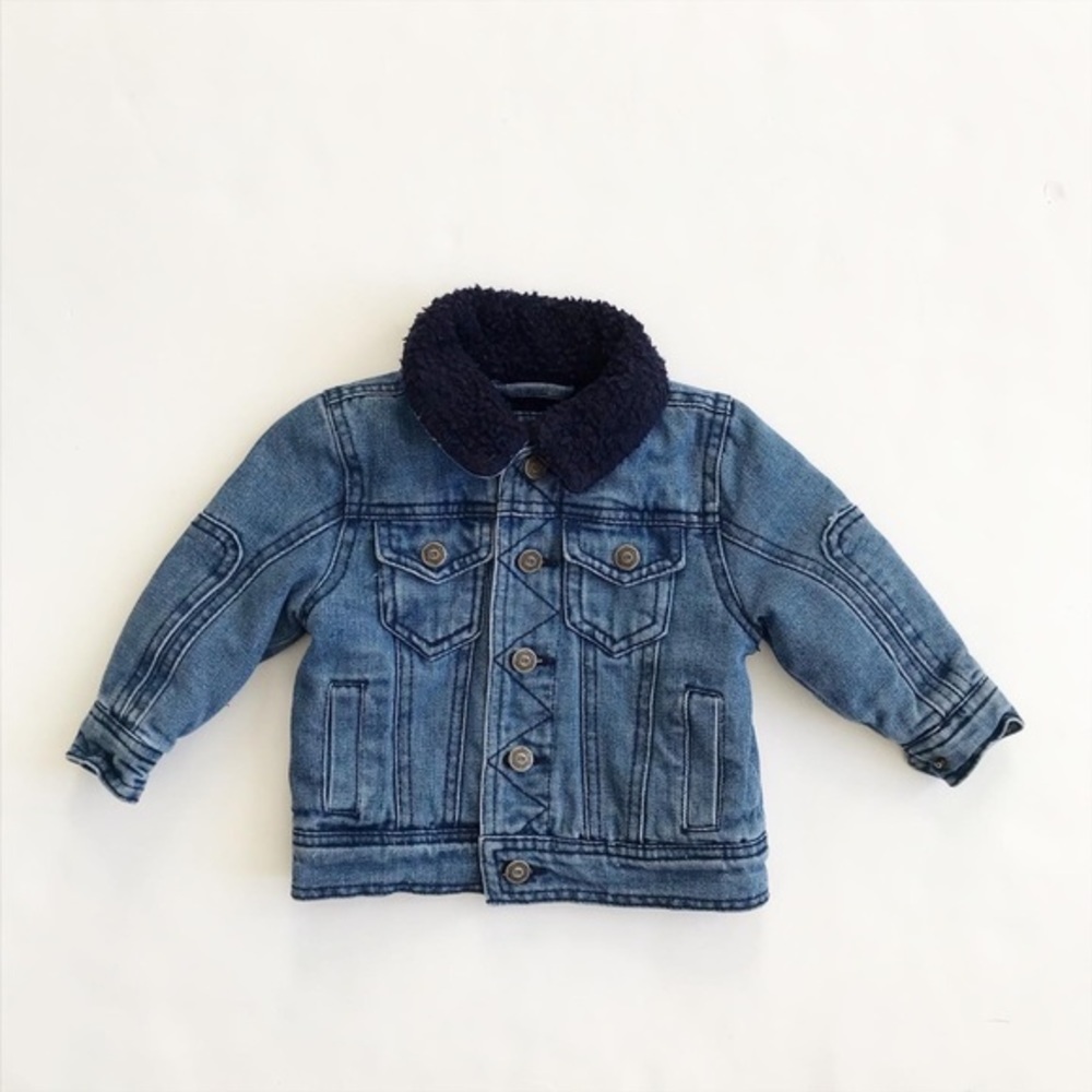Urban republic sherpa lined jean jacket VGUC 12m